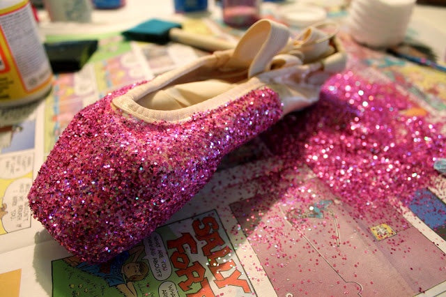 decorated pointe shoes from disney