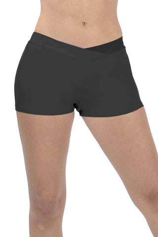 Basic Moves 7530 V-FRONT SHORTS-BLACK : SA