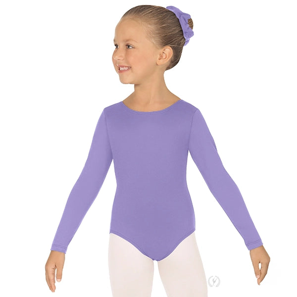 Eurotard 44265C Girls Microfiber Long Sleeve Leotard