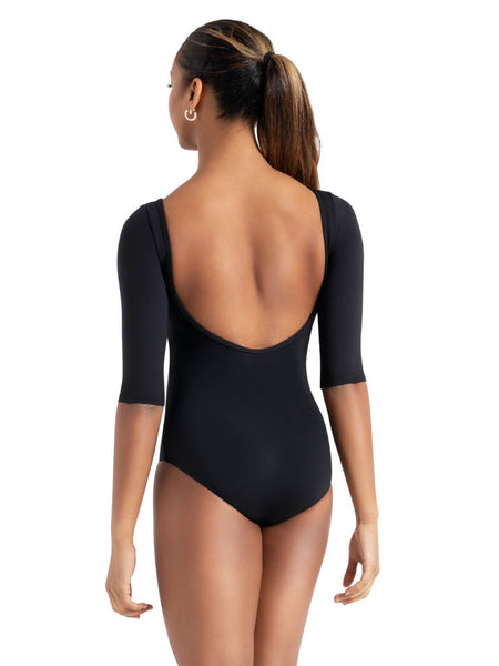 Capezio TB243W Boatneck 3/4 Sleeve Leotard