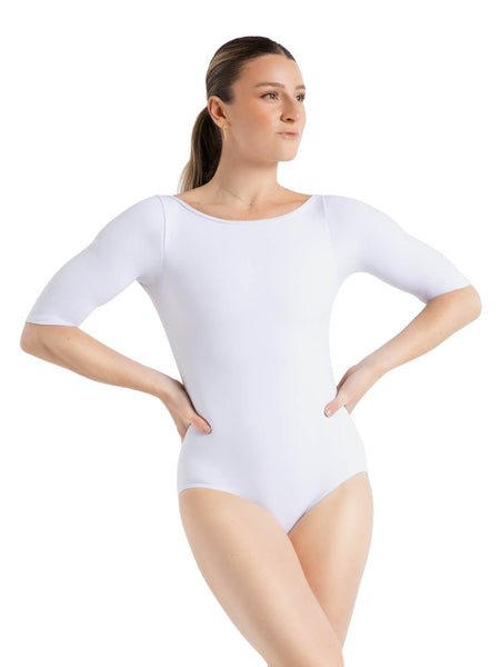 Capezio TB243W Boatneck 3/4 Sleeve Leotard