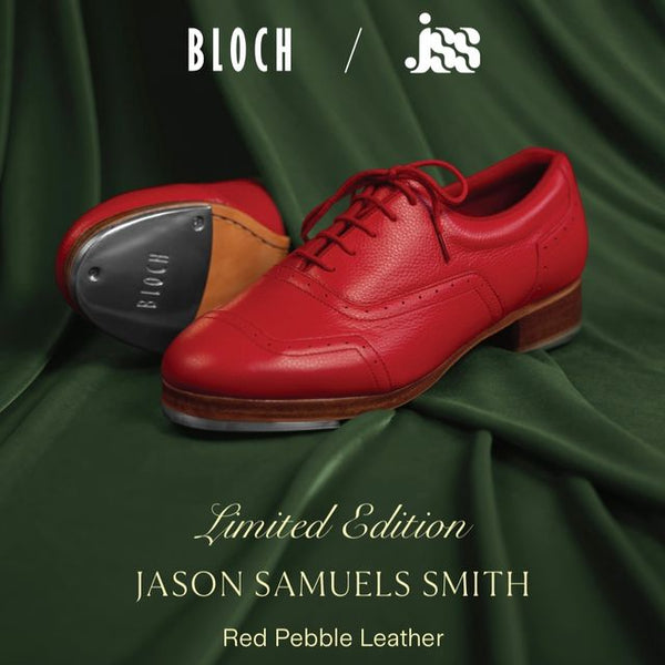 Bloch Jason Samuels Smith Tap Shoe Red Pebble Leather S0313L