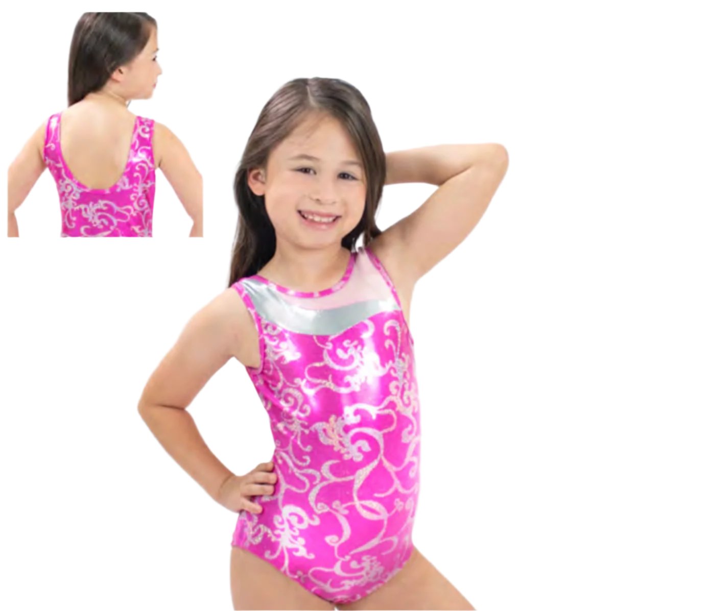 Basic Moves GY5969 PINK SWIRL Leotard