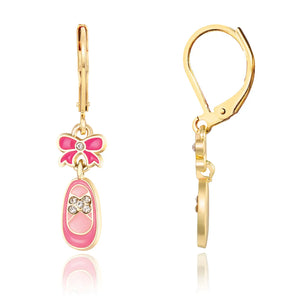 Girl Nation J621E Lever Back Earrings-PINK