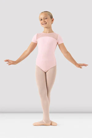 Bloch CL3385 Girls Elsa Short Sleeve Leotard