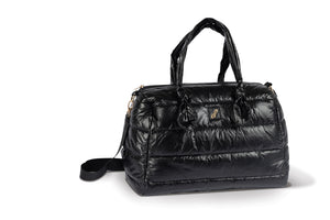 DanzNmotion B23507 Black Puffer Tote Bag
