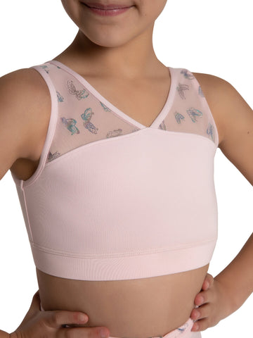 Capezio 12065C Social Butterfly Luna Bra Top - Girls