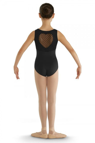 Bloch CL7905 Girls Miame Heart Mesh Leotard