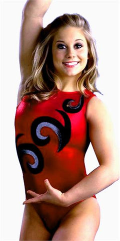 GK Elite 3620-A Tribal Swirl Gymnastic Leotard