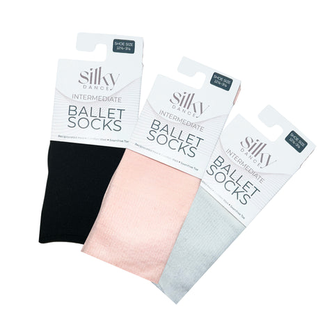 Silky Dance BALLET SOCK-WHITE