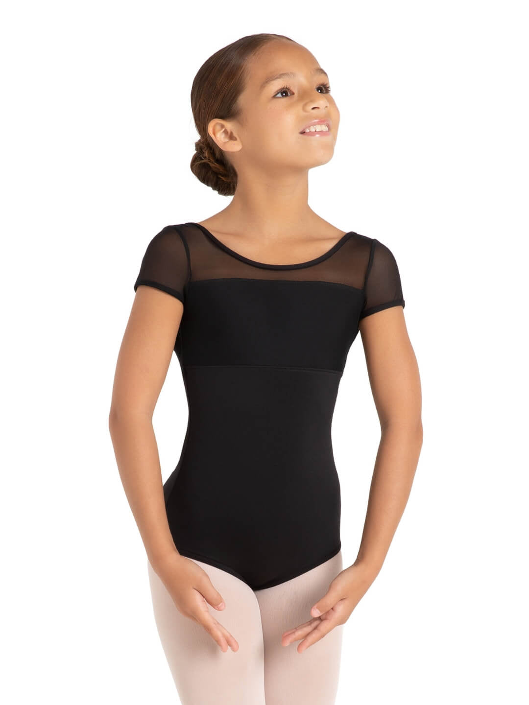 Capezio 12105C Star Struck Galaxy Short Sleeve Leotard