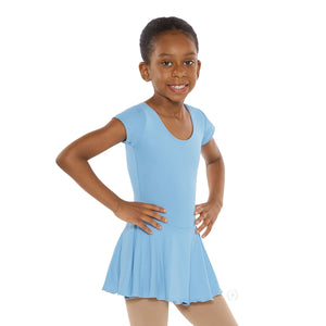 Eurotard 44464C Short Sleeve Dance Dress  Light Blue