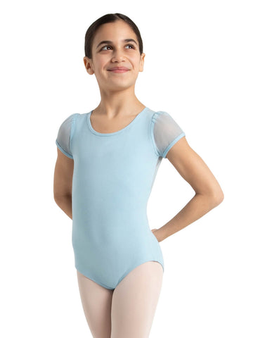 Capezio 11311C Puff Sleeve Keyhole Back Leotard - Girls