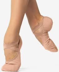 SoDanca SD16 "Bliss" Stretch Canvas Split Sole Ballet Shoe SAND