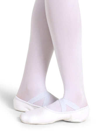 Capezio 2037W Stretch Canvas Split-Sole Hanami Adult WHITE Ballet Shoe