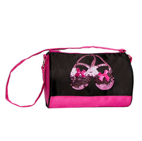 Dance Sequin Heart Duffel Bag