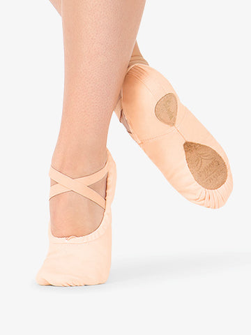 Sansha  Pro 1 Canvas Ballet Shoe - Pink, White, Black