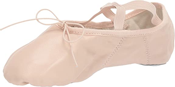 Capezio 2027 Leather Juliet Split-Sole Ballet Shoe - Light Pink