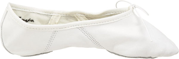 Capezio 2027 Leather Juliet Split-Sole Ballet Shoe - White