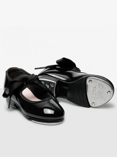 Capezio N625C Jr. Black Patent Tyette Tap Shoe