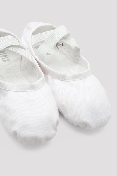 Bloch S0284G and S0284L Performa Canvas Split-Sole Ballet Shoe - White