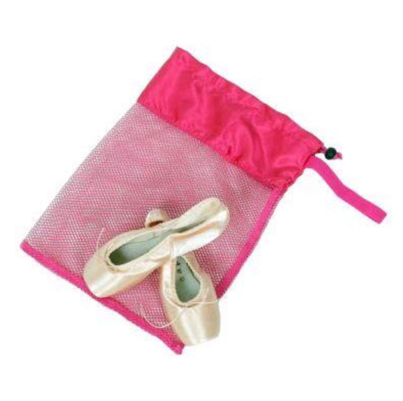 Mesh Shoe Bag - Hot Pink