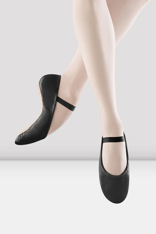 Bloch S0205G  Dansoft Full Sole Leather BLACK Child Ballet Shoe