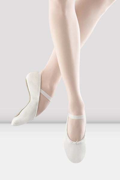 Bloch S0205L Dansoft Full Sole Leather WHITE Adut Ballet Shoe