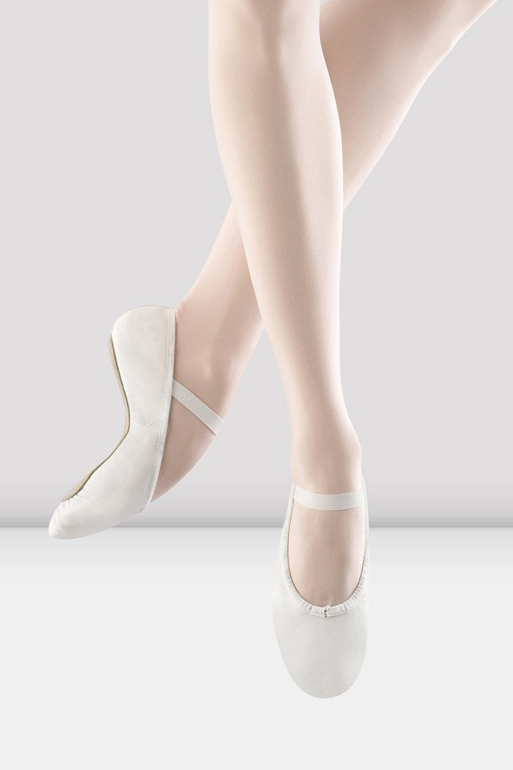 Bloch S0205G Dansoft Full Sole Leather WHITE Child Ballet Shoe