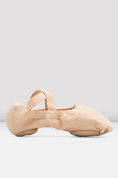 Bloch S0625LSynchrony Stretch Canvas Split-Sole Ballet Shoe - Pink