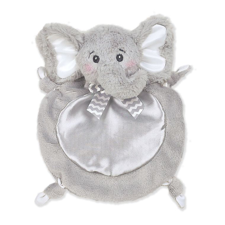 Wee Lil' Spout Gray Elephant Baby Blankie