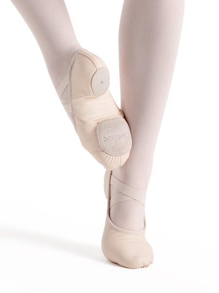 Capezio 2038W Adult Leather Split-Sole Hanami Ballet Shoe - Pink