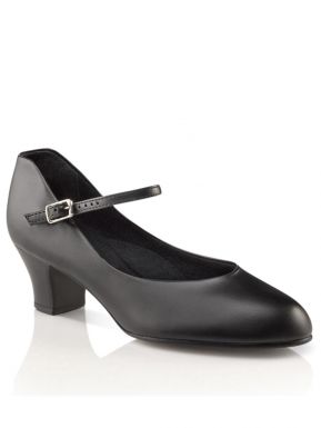 Capezio 550 1.5" Jr. Footlight Character Shoe Available in Black & Caramel