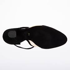 Merlet Black Suede 2.5" Flared Heel Ballroom Shoe