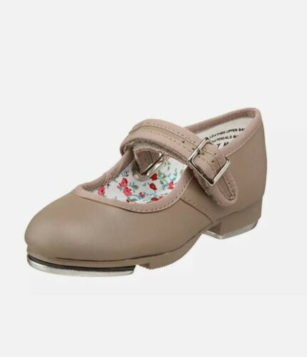 Capezio 3800C Children's Velcro Buckle Mary Jane Tap Shoe - TAN Capezio 3800C Children's Velcro Buckle Mary Jane Tap Shoe - TAN