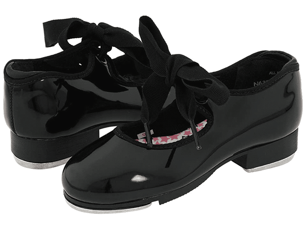 Capezio 356C Child Black Patent Shuffle Tap Shoe